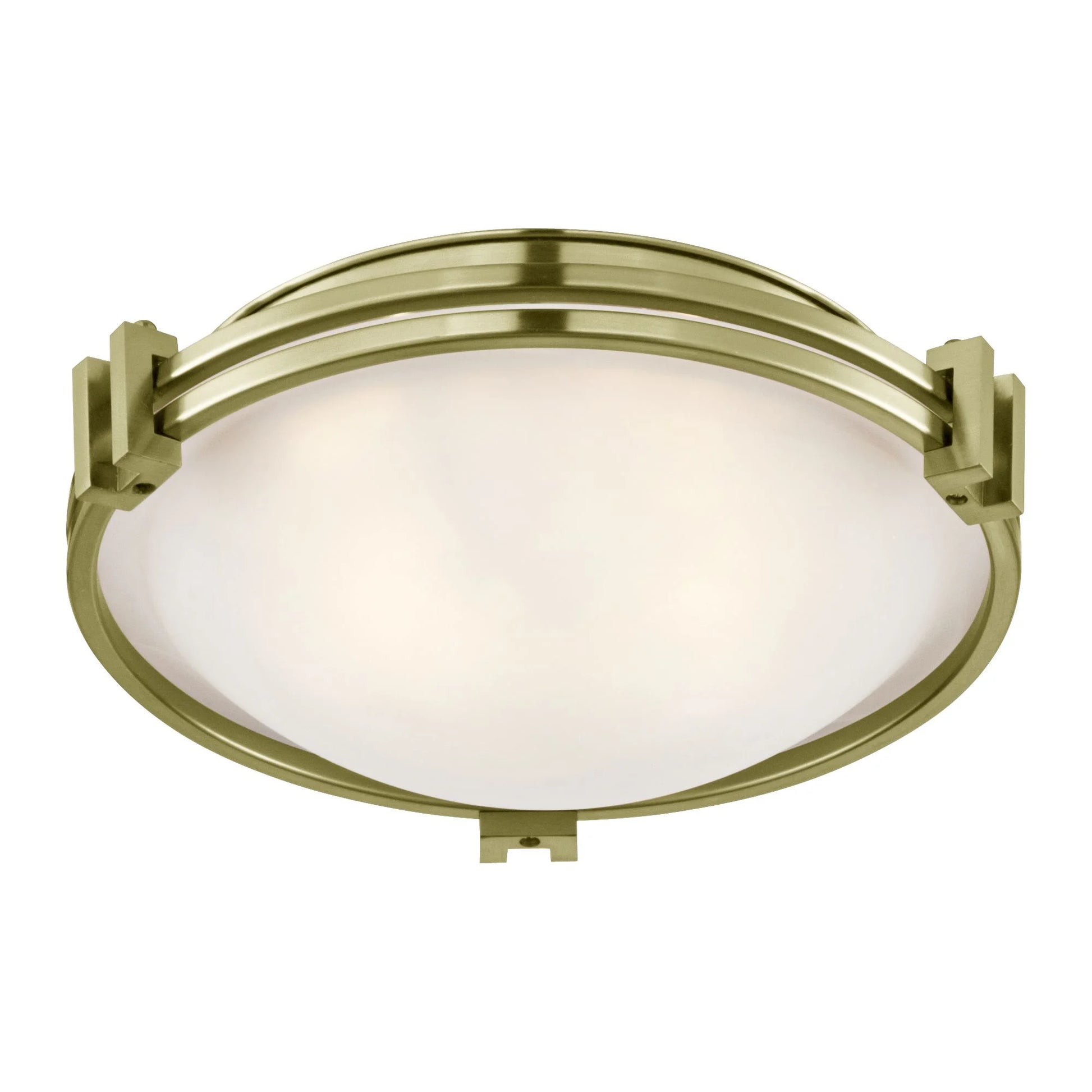 Possini Euro Design Deco Modern Ceiling Light Flush Mount Fixture 12 3/4" Wide Brushed Nickel 2-Light Marbleized Glass for Bedroom Kitchen Living Room